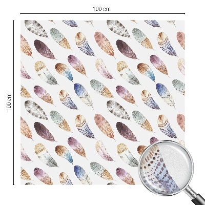 Película decorativa para janela privacidade Penas boho