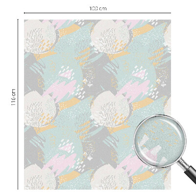 Vinil para vidro privacidade padrão vitral Harmonia abstrata