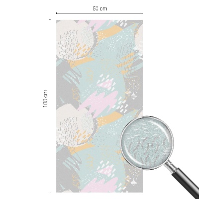 Vinil para vidro privacidade padrão vitral Harmonia abstrata