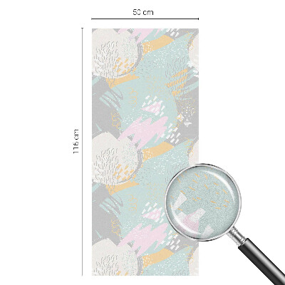 Vinil para vidro privacidade padrão vitral Harmonia abstrata