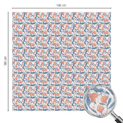 Película de vidro vitral autocolante Um banquete floral