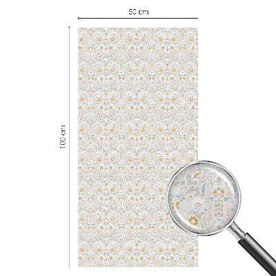 Película decorativa para janela privacidade Simetria floral