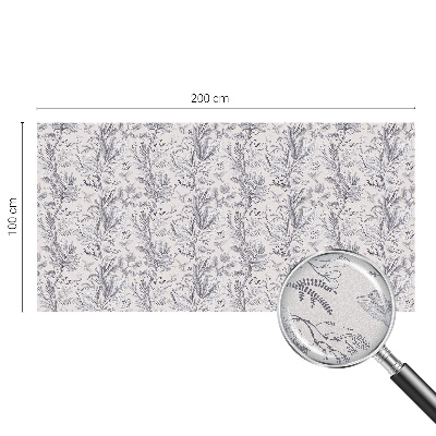 Película de privacidade para janela efeito vitral Folhas e borboletas