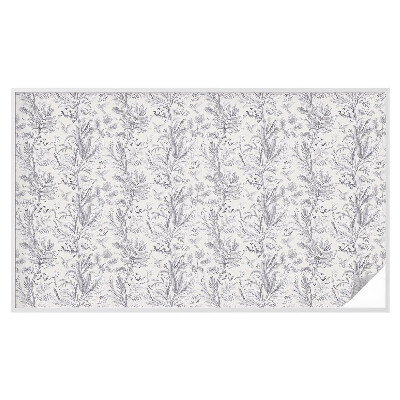 Película de privacidade para janela efeito vitral Folhas e borboletas