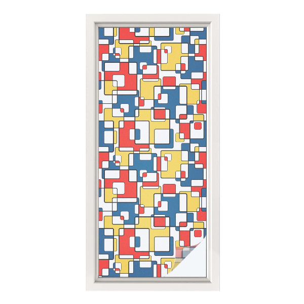 Película decorativa para janela privacidade Formas geométricas