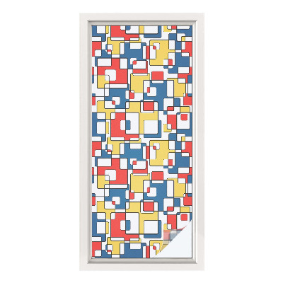 Película decorativa para janela privacidade Formas geométricas