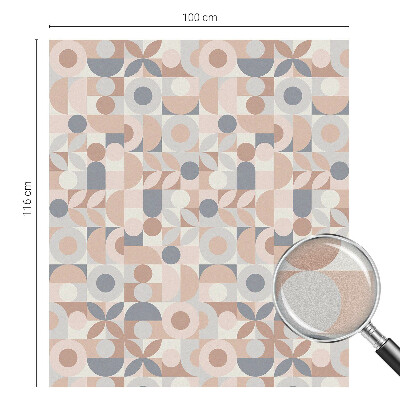 Película de vidro vitral autocolante Mosaico abstrato