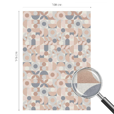 Película de vidro vitral autocolante Mosaico abstrato