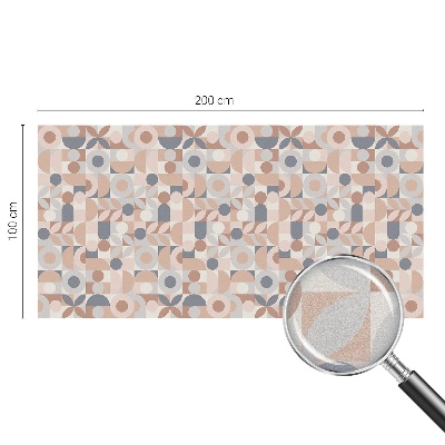 Película de vidro vitral autocolante Mosaico abstrato