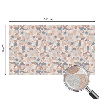 Película de vidro vitral autocolante Mosaico abstrato