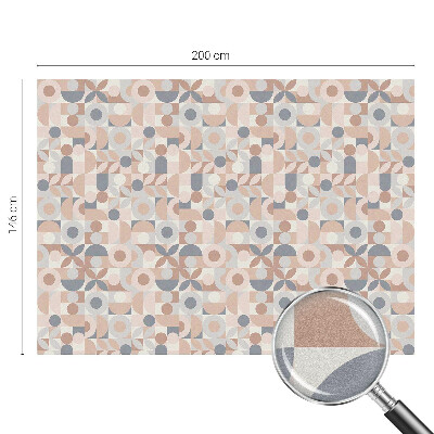 Película de vidro vitral autocolante Mosaico abstrato