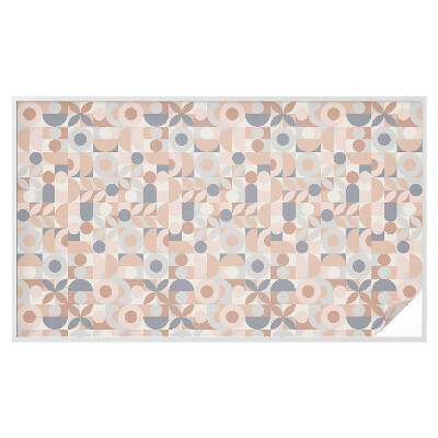 Película de vidro vitral autocolante Mosaico abstrato