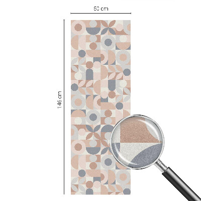 Película de vidro vitral autocolante Mosaico abstrato