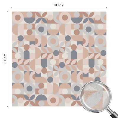 Película de vidro vitral autocolante Mosaico abstrato