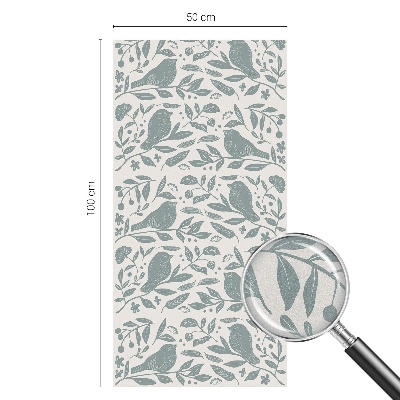 Película vidro janela privacidade motivo de pássaro