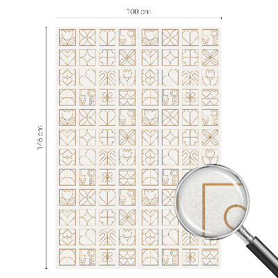 Película de vidro vitral autocolante Amor geométrico