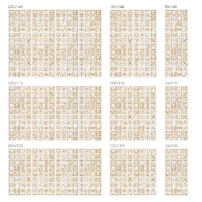 Película de vidro vitral autocolante Amor geométrico