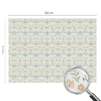 Película de privacidade para janela efeito vitral Simetria floral