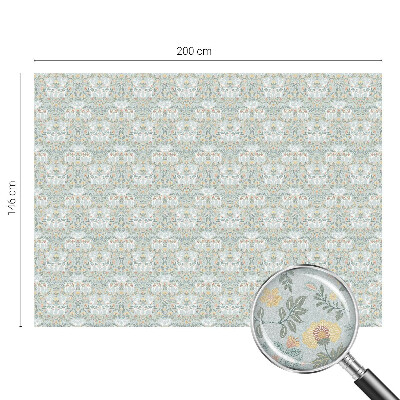 Vinil para vidro privacidade padrão vitral Flores de veado