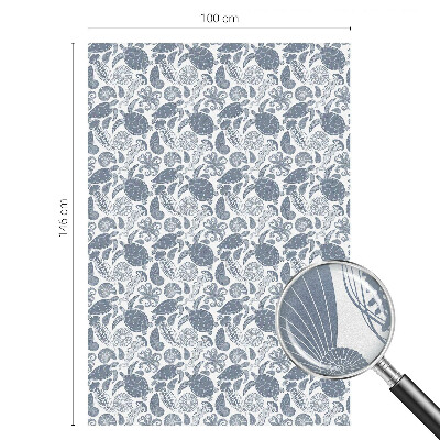 Película decorativa para janela privacidade Vida marinha