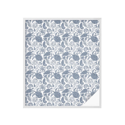 Película decorativa para janela privacidade Vida marinha