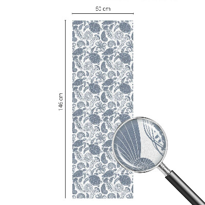 Película decorativa para janela privacidade Vida marinha