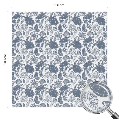 Película decorativa para janela privacidade Vida marinha