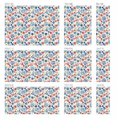 Película de privacidade para janela efeito vitral corais de lagostim