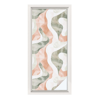 Película vidro janela privacidade Ondas coloridas