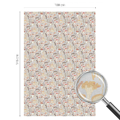 Vinil para vidro privacidade padrão vitral Padrão florestal