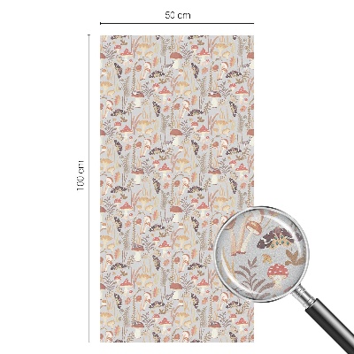 Vinil para vidro privacidade padrão vitral Padrão florestal