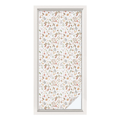 Película de vidro vitral autocolante Padrões de outono