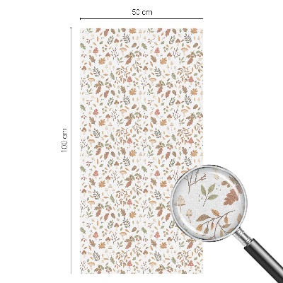 Película de vidro vitral autocolante Padrões de outono