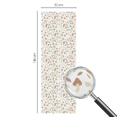 Película de vidro vitral autocolante Padrões de outono