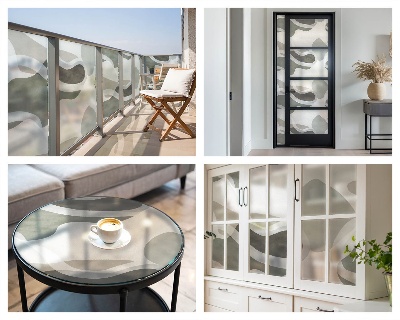 Película vidro janela privacidade Padrão orgânico