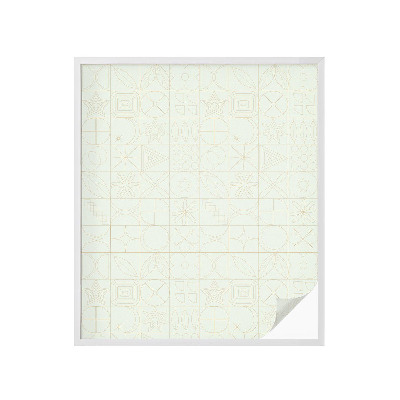 Película decorativa para janela privacidade Mosaico geométrico