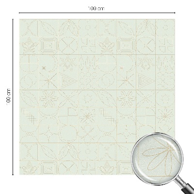 Película decorativa para janela privacidade Mosaico geométrico