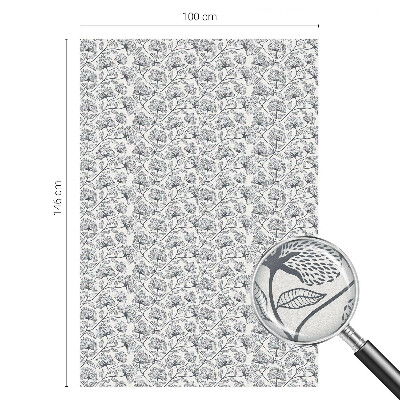 Película de vidro vitral autocolante Motivo botânico