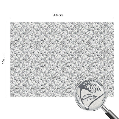 Película de vidro vitral autocolante Motivo botânico