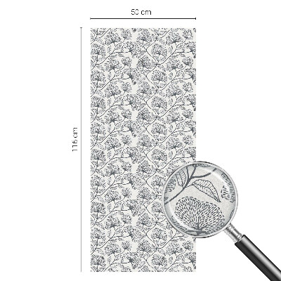 Película de vidro vitral autocolante Motivo botânico