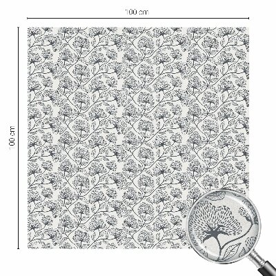 Película de vidro vitral autocolante Motivo botânico