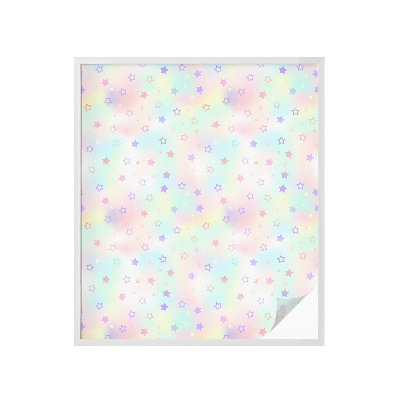 Película de privacidade para janela efeito vitral Padrões de arco-íris