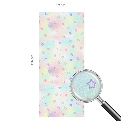 Película de privacidade para janela efeito vitral Padrões de arco-íris