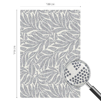 Película decorativa para janela privacidade Gotas de folhas