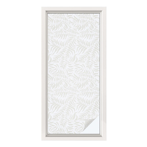 Película de vidro vitral autocolante Elegância frondosa