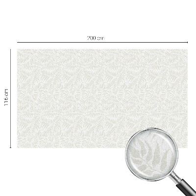 Película de vidro vitral autocolante Elegância frondosa