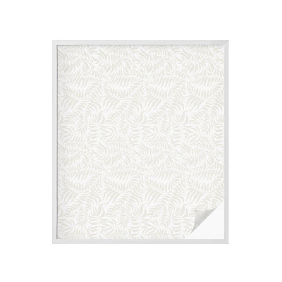 Película de vidro vitral autocolante Elegância frondosa