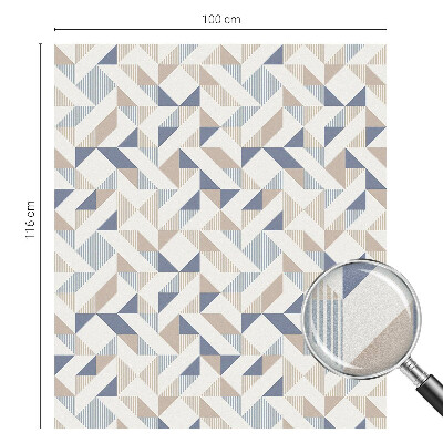 Vinil para vidro privacidade padrão vitral Padrões geométricos