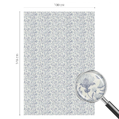 Película decorativa para janela privacidade Estampa floral