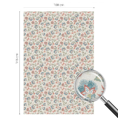 Vinil para vidro privacidade padrão vitral Estampa floral
